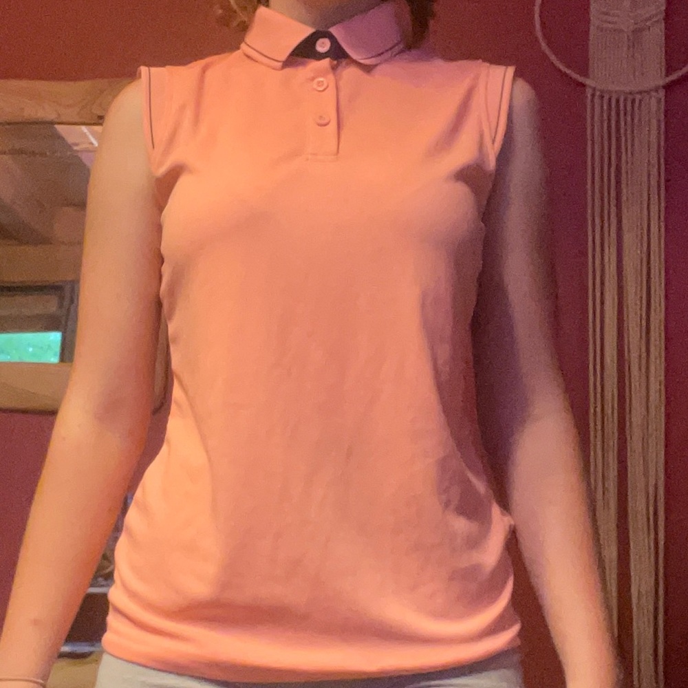 Pink riding shirt